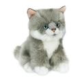 28.179.016 Котёнок сибирский серый, сидит (15 см.)