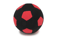 F-100/BlackR Мяч мягкий цвет черный, красный 23 см.