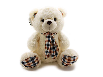01400250DS-U Медведь в шарфе муз.  ненабит. (55 см)