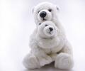15.187.024 Медведь полярный с ребёнком WWF, мягкая игрушка (28 см)