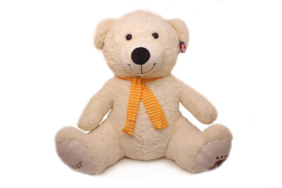 LEO61402100F Медведь в шарфе (100 см)