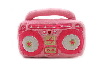 Т50840  Мягкое радио (настоящее) розовое (23 см)