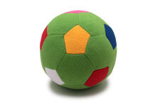 F-100/LgMlt Мяч мягкий цвет светло-зеленый 23 см