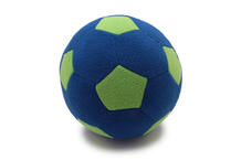 F-100/BLG Мяч мягкий цвет синий, светло-зеленый 23 см