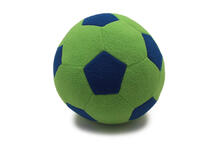 F-100/LGB Мяч мягкий цвет светло-зеленый, синий 23 см