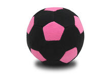 F-100/BlackP Мяч мягкий цвет черный, розовый 23 см.